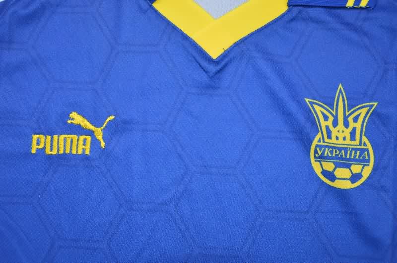 AAA(Thailand) Ukraine 1998 Away Retro Soccer Jersey