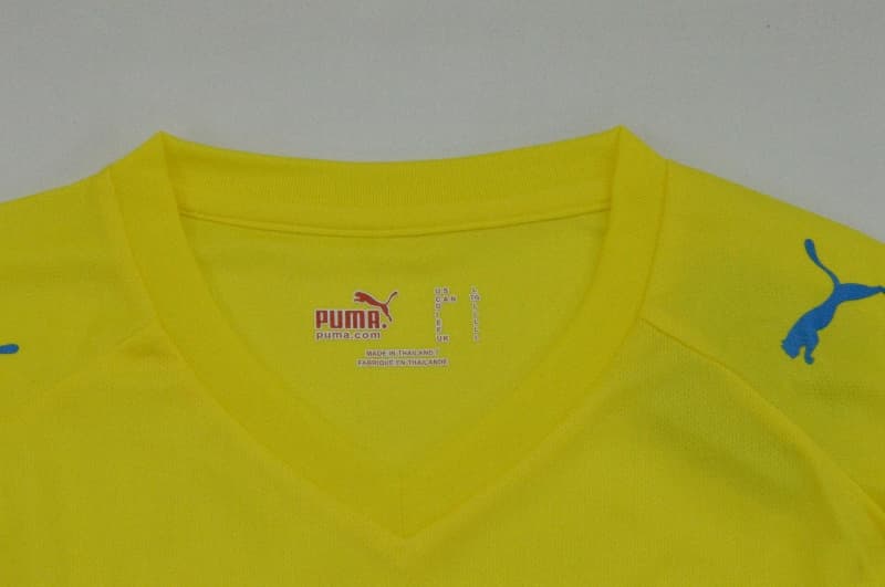 AAA(Thailand) Villarreal 2008/09 Home Long Sleeve Retro Soccer Jersey