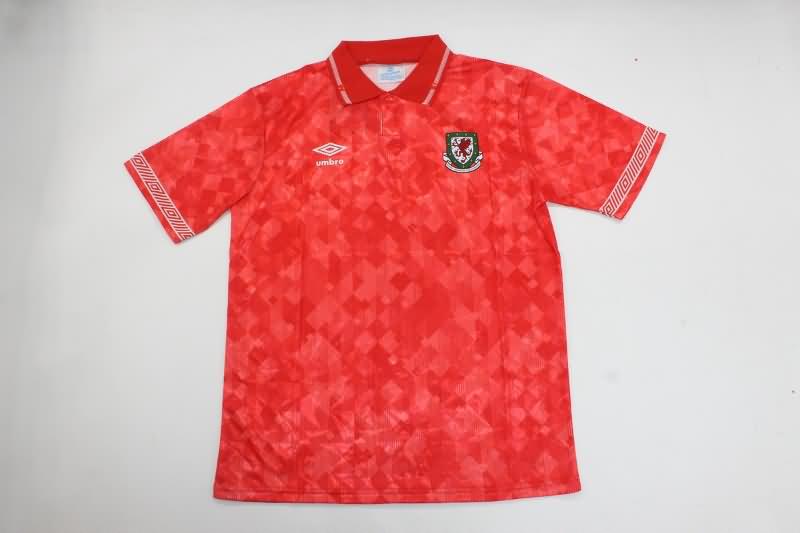 AAA(Thailand) Wales 1990 Home Retro Soccer Jersey