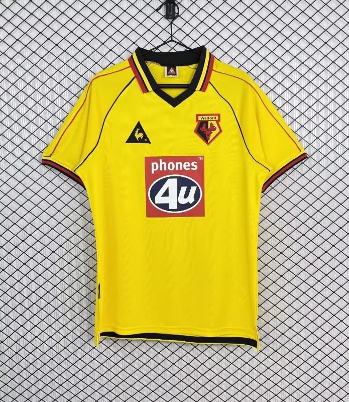 AAA(Thailand) Watford 1999/01 Home Retro Soccer Jersey AAA(Thailand) Watford 1999/01 Home Retro Soccer Jersey
