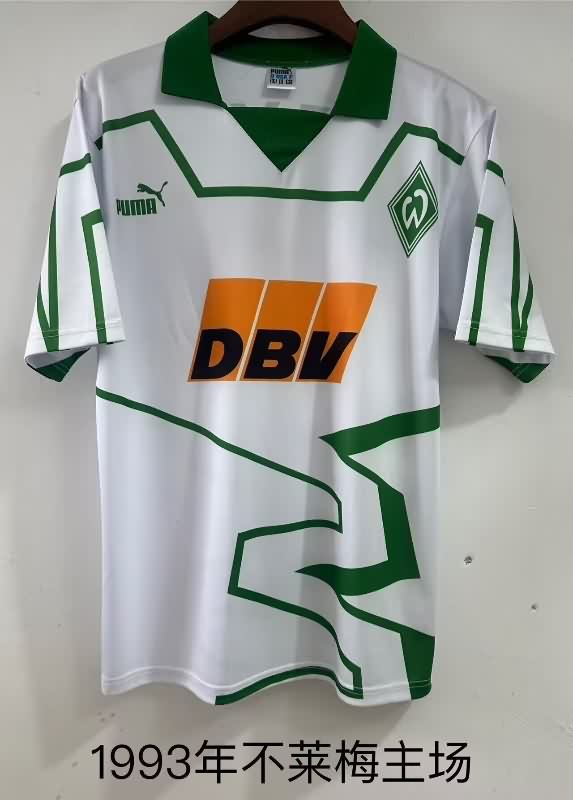 AAA(Thailand) Werder Bremen 1993/94 Home Retro Soccer Jersey AAA(Thailand) Werder Bremen 1993/94 Home Retro Soccer Jersey