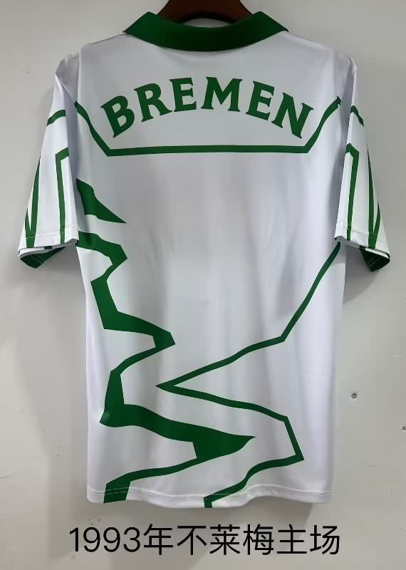 AAA(Thailand) Werder Bremen 1993/94 Home Retro Soccer Jersey