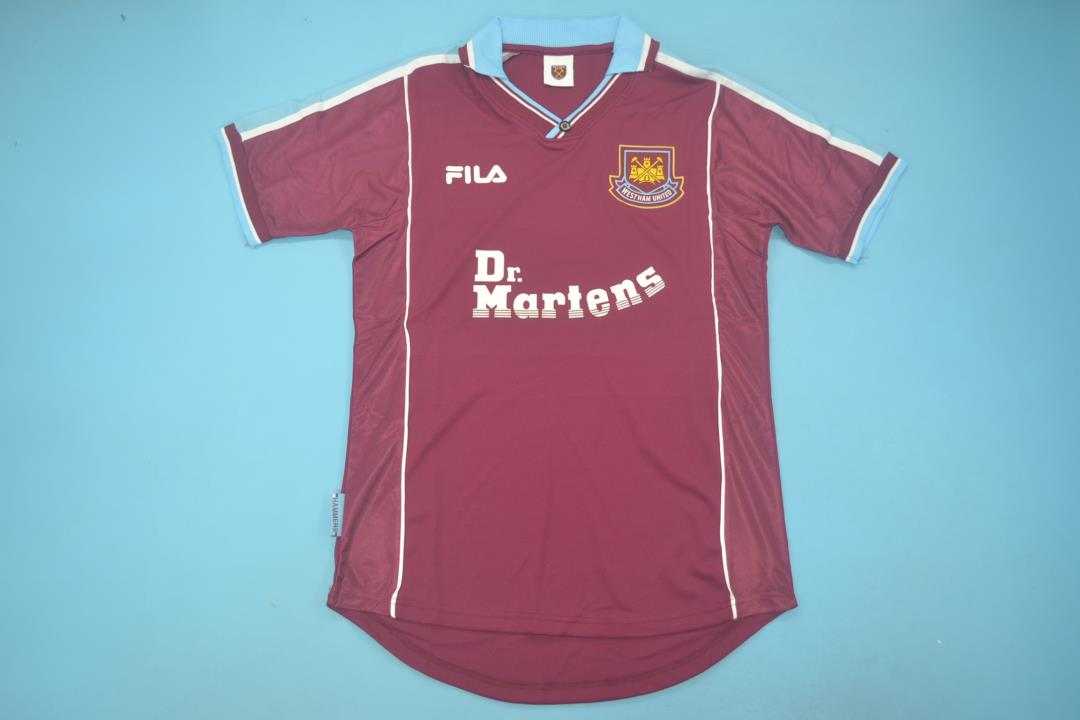 AAA(Thailand) West Ham 1999/01 Home Retro Soccer Jersey