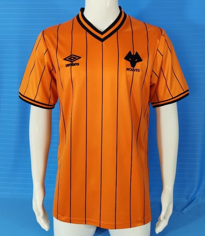 AAA(Thailand) Wolves 1985/86 Home Retro Soccer Jersey AAA(Thailand) Wolves 1985/86 Home Retro Soccer Jersey