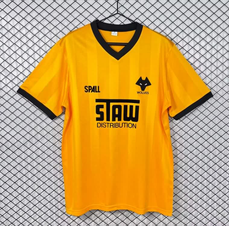 AAA(Thailand) Wolves 1986/88 Home Retro Soccer Jersey AAA(Thailand) Wolves 1986/88 Home Retro Soccer Jersey