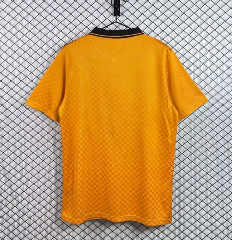AAA(Thailand) Wolves 1990/91 Home Retro Soccer Jersey