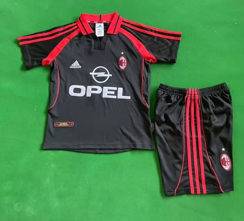 AC Milan 2000/01 Kids Third Soccer Jersey And Shorts AC Milan 2000/01 Kids Third Soccer Jersey And Shorts