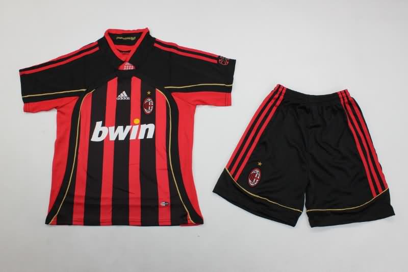 AC Milan 2006/07 Kids Home Soccer Jersey And Shorts AC Milan 2006/07 Kids Home Soccer Jersey And Shorts