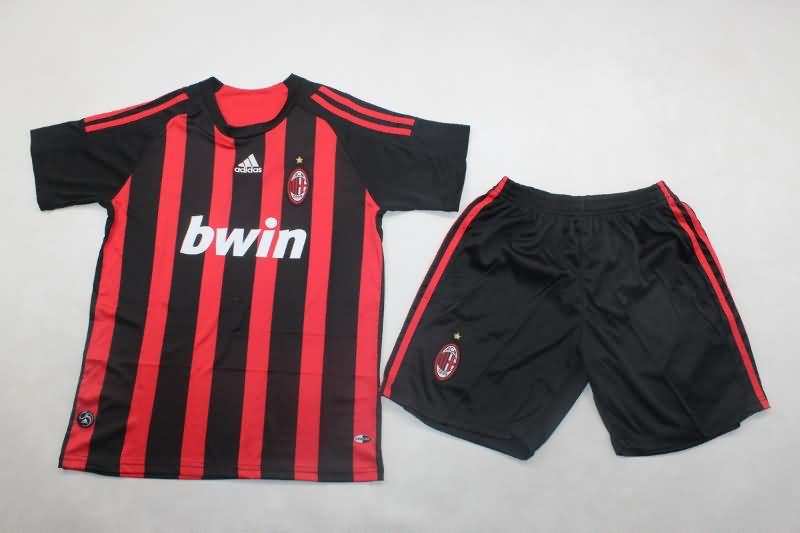 AC Milan 2008/09 Kids Home Soccer Jersey And Shorts AC Milan 2008/09 Kids Home Soccer Jersey And Shorts