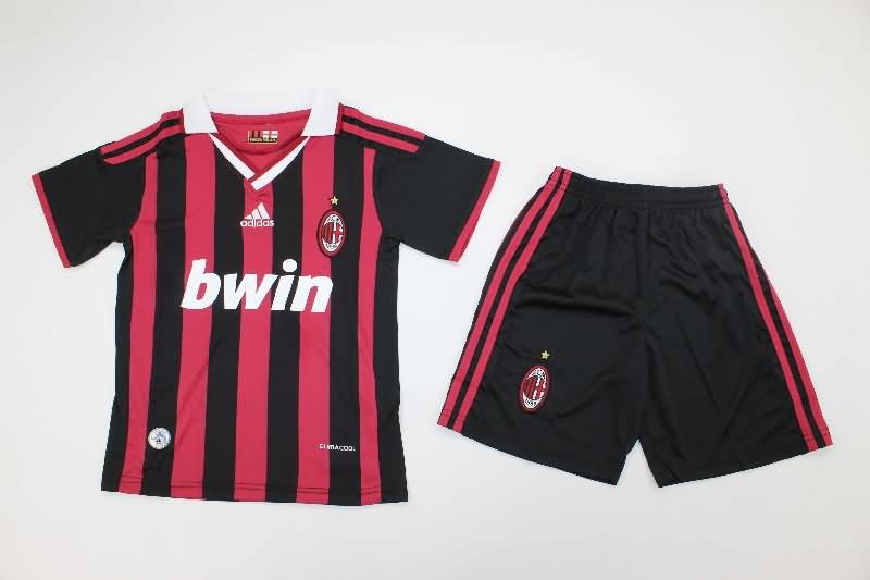 AC Milan 2009/10 Kids Home Soccer Jersey And Shorts AC Milan 2009/10 Kids Home Soccer Jersey And Shorts