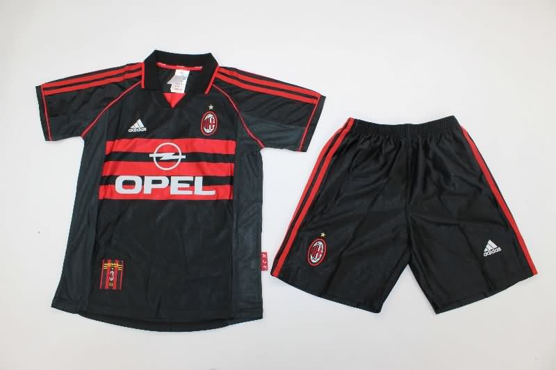 AC Milan 1998/99 Kids Third Soccer Jersey And Shorts AC Milan 1998/99 Kids Third Soccer Jersey And Shorts