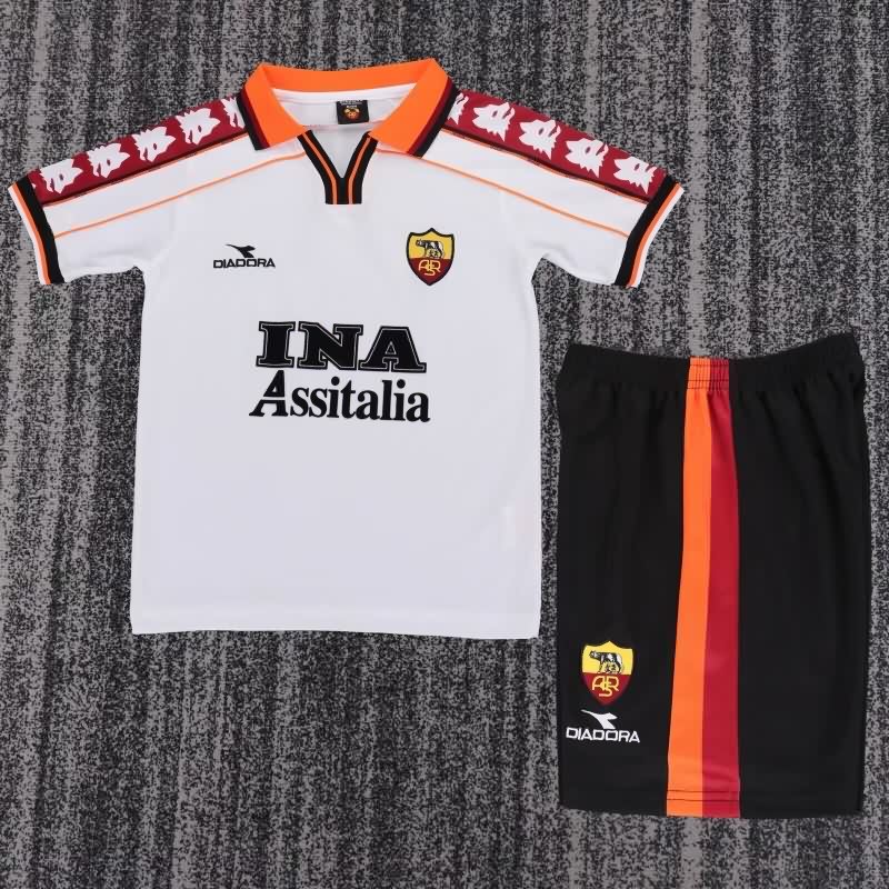 AS Roma 1998/99 Kids Away Soccer Jersey And Shorts AS Roma 1998/99 Kids Away Soccer Jersey And Shorts