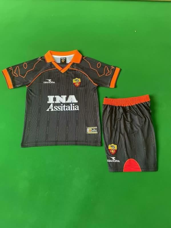 AS Roma 1999/00 Kids Third Soccer Jersey And Shorts AS Roma 1999/00 Kids Third Soccer Jersey And Shorts