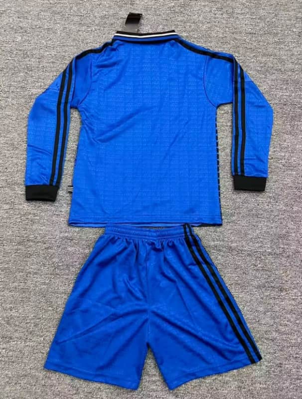 Argentina 1994 Kids Away Long Sleeve Soccer Jersey And Shorts
