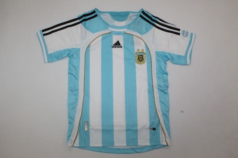 Argentina 2006 Kids Home Soccer Jersey And Shorts