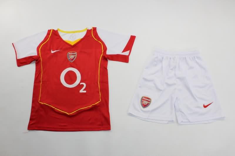 Arsenal 2004/05 Kids Home Soccer Jersey And Shorts Arsenal 2004/05 Kids Home Soccer Jersey And Shorts