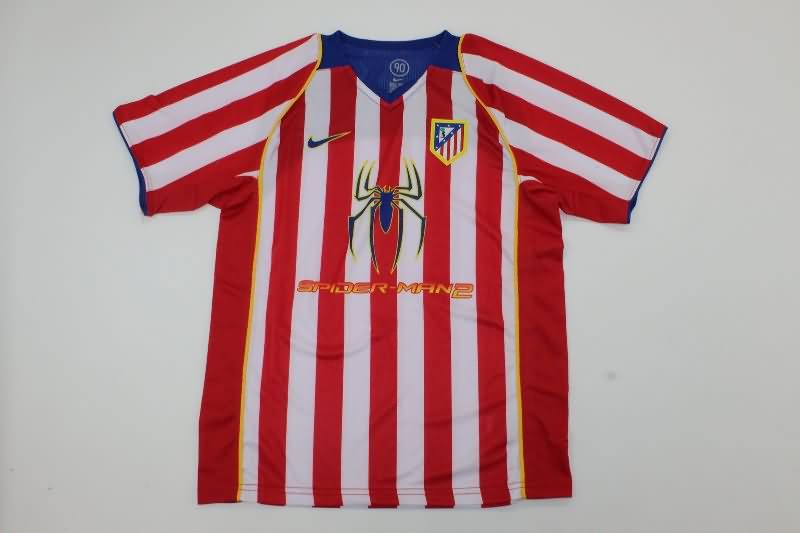 Atletico Madrid 2004/05 Kids Home Soccer Jersey And Shorts