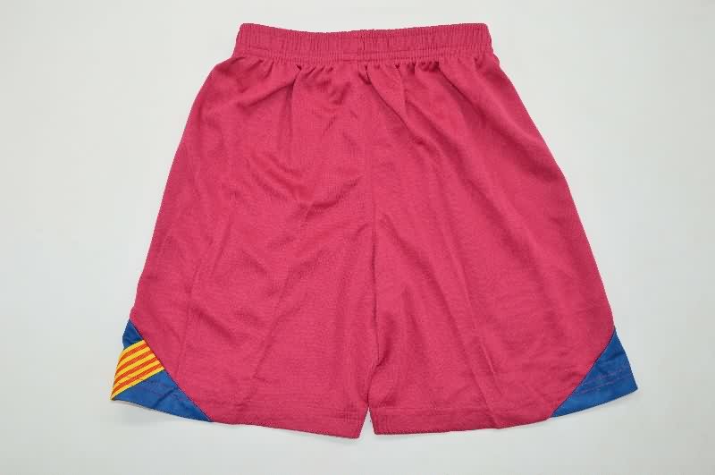 Barcelona 2005/06 Kids Home Long Sleeve Soccer Jersey And Shorts