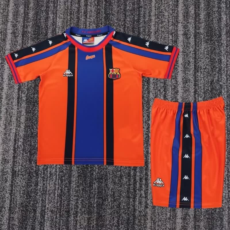 Barcelona 1997/98 Kids Away Soccer Jersey And Shorts Barcelona 1997/98 Kids Away Soccer Jersey And Shorts