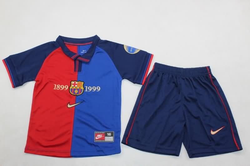 Barcelona 1999/00 Kids Home Soccer Jersey And Shorts Barcelona 1999/00 Kids Home Soccer Jersey And Shorts