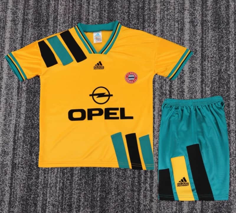 Bayern Munich 1993/95 Kids Away Soccer Jersey And Shorts Bayern Munich 1993/95 Kids Away Soccer Jersey And Shorts