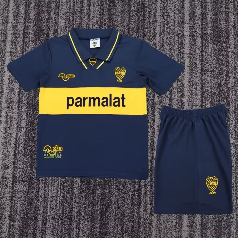 Boca Juniors 1993/95 Kids Home Soccer Jersey And Shorts Boca Juniors 1993/95 Kids Home Soccer Jersey And Shorts
