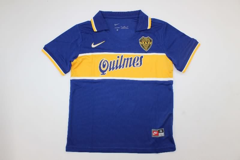 Boca Juniors 1996/97 Kids Home Soccer Jersey And Shorts