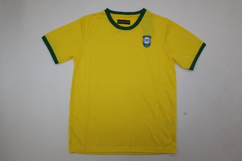 Brazil 1970 Kids Home Soccer Jersey And Shorts