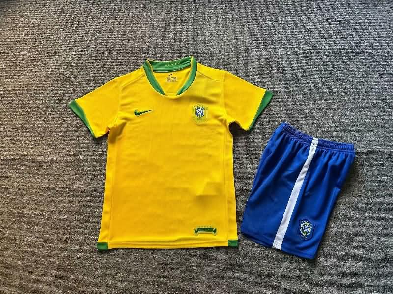 Brazil 2010 Kids Home Soccer Jersey And Shorts Brazil 2010 Kids Home Soccer Jersey And Shorts