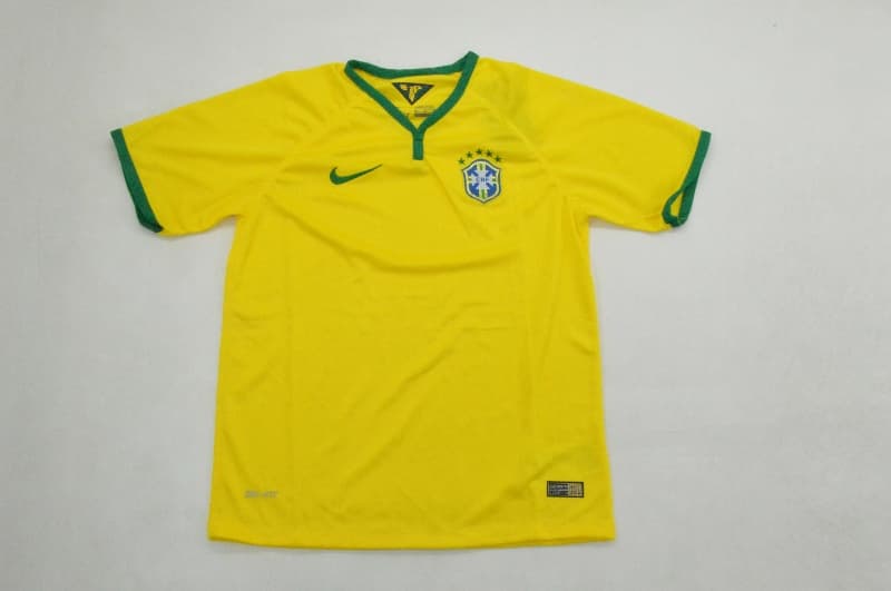 Brazil 2014 Kids Home Soccer Jersey And Shorts