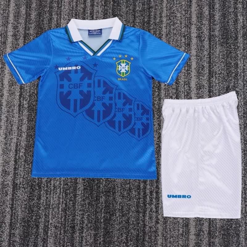 Brazil 1995/97 Kids Away Soccer Jersey And Shorts Brazil 1995/97 Kids Away Soccer Jersey And Shorts
