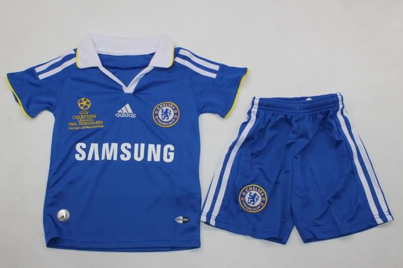 Chelsea 2007/08 Kids Home Final Soccer Jersey And Shorts Chelsea 2007/08 Kids Home Final Soccer Jersey And Shorts