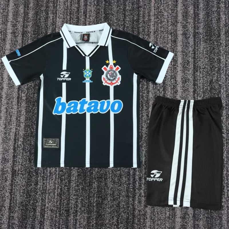 Corinthians 1999 Kids Away Soccer Jersey And Shorts Corinthians 1999 Kids Away Soccer Jersey And Shorts