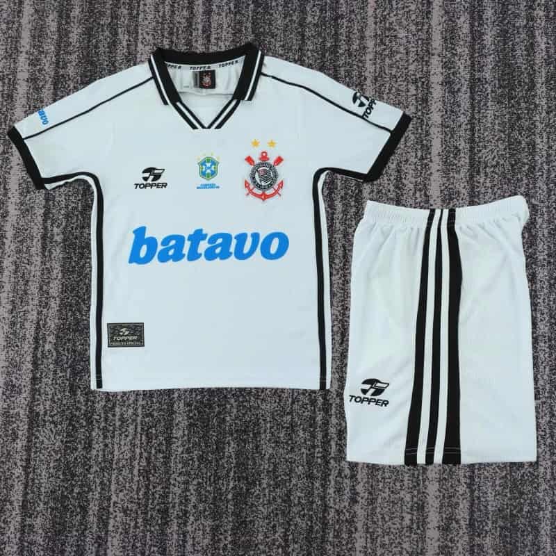 Corinthians 1999 Kids Home Soccer Jersey And Shorts Corinthians 1999 Kids Home Soccer Jersey And Shorts
