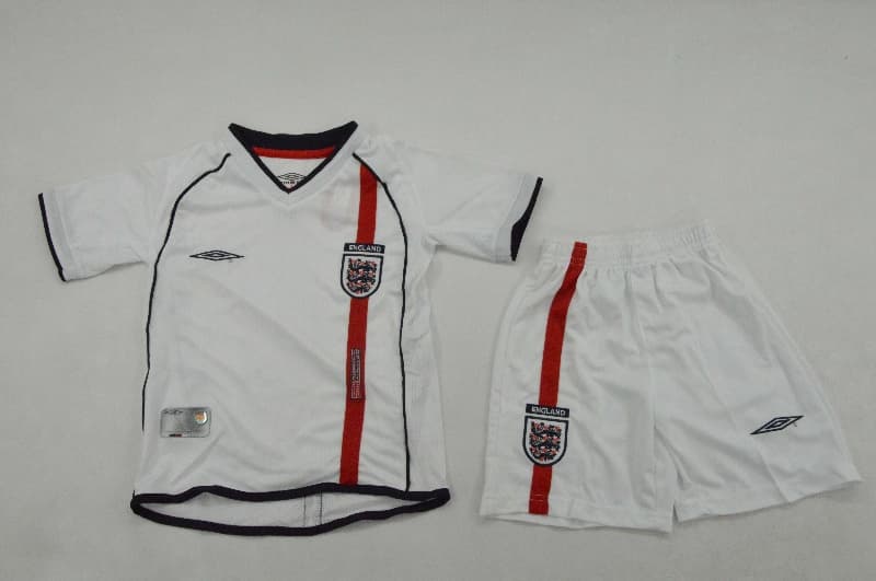 England 2002 Kids Home Soccer Jersey And Shorts England 2002 Kids Home Soccer Jersey And Shorts