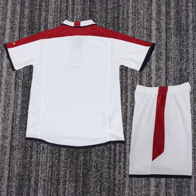 England 2004 Kids Home Soccer Jersey And Shorts