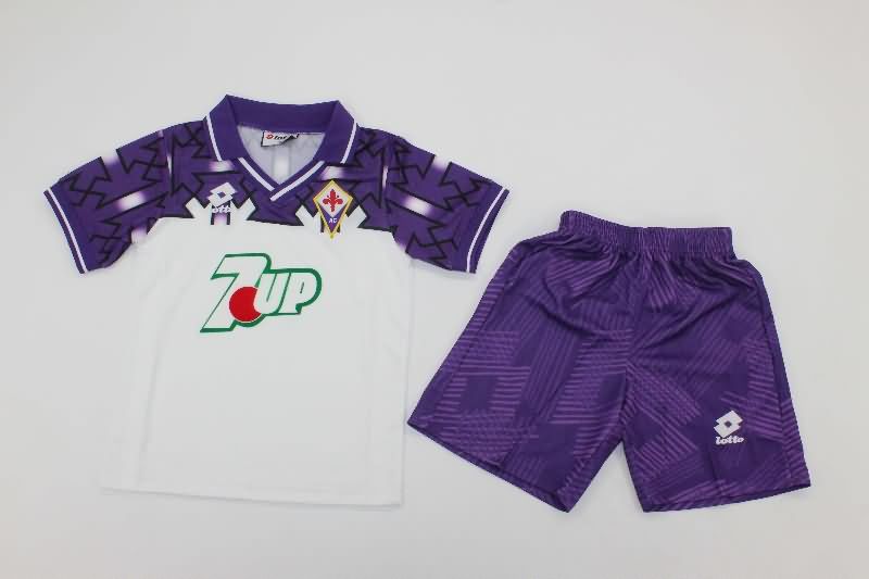 Fiorentina 1992/93 Kids Away Soccer Jersey And Shorts Fiorentina 1992/93 Kids Away Soccer Jersey And Shorts