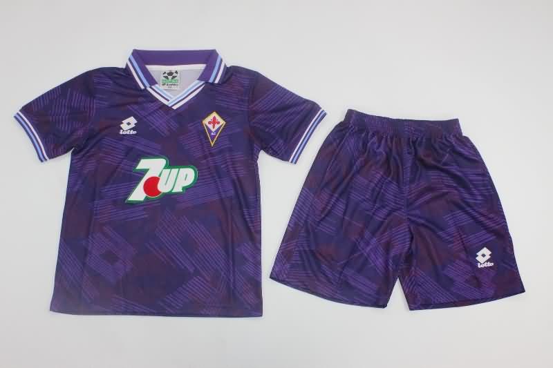 Fiorentina 1992/93 Kids Home Soccer Jersey And Shorts Fiorentina 1992/93 Kids Home Soccer Jersey And Shorts