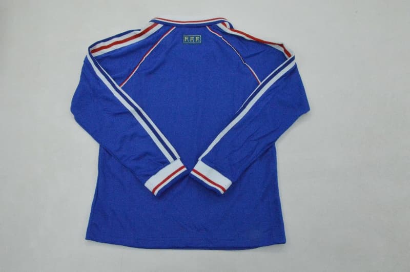 France 1998 Kids Home Long Sleeve Soccer Jersey And Shorts