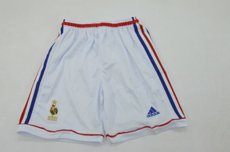 France 1998 Kids Home Long Sleeve Soccer Jersey And Shorts