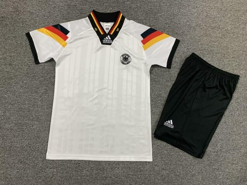 Germany 1992 Kids Home Soccer Jersey And Shorts Germany 1992 Kids Home Soccer Jersey And Shorts