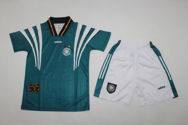 Germany 1996 Kids Away Soccer Jersey And Shorts Germany 1996 Kids Away Soccer Jersey And Shorts