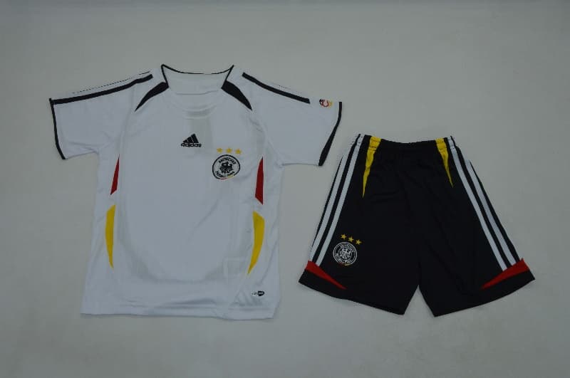 Germany 2006 Kids Home Soccer Jersey And Shorts Germany 2006 Kids Home Soccer Jersey And Shorts