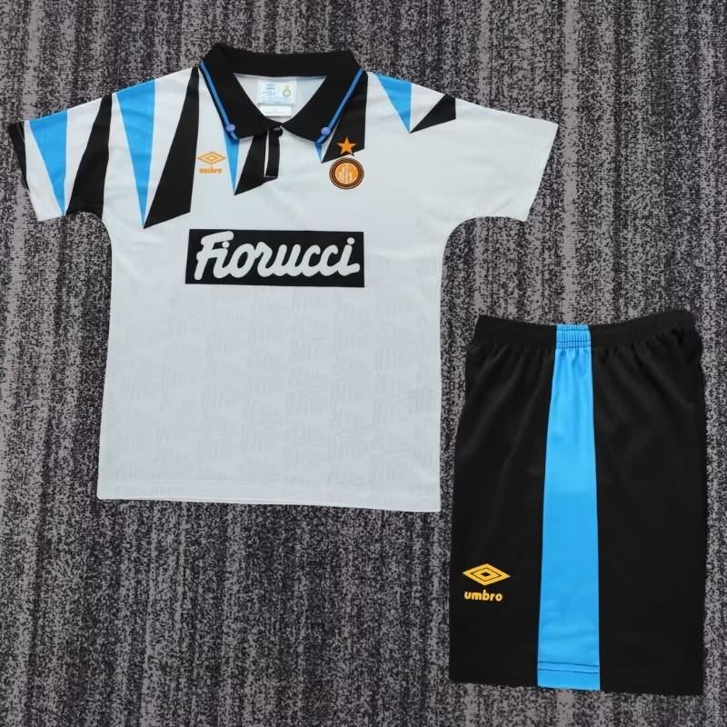 Inter Milan 1992/93 Kids Away Soccer Jersey And Shorts Inter Milan 1992/93 Kids Away Soccer Jersey And Shorts