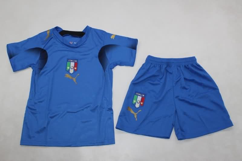 Italy 2006 Kids Home Soccer Jersey And Shorts Italy 2006 Kids Home Soccer Jersey And Shorts