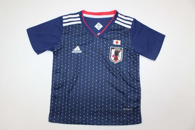 Japan 2018 Kids Home Soccer Jersey And Shorts