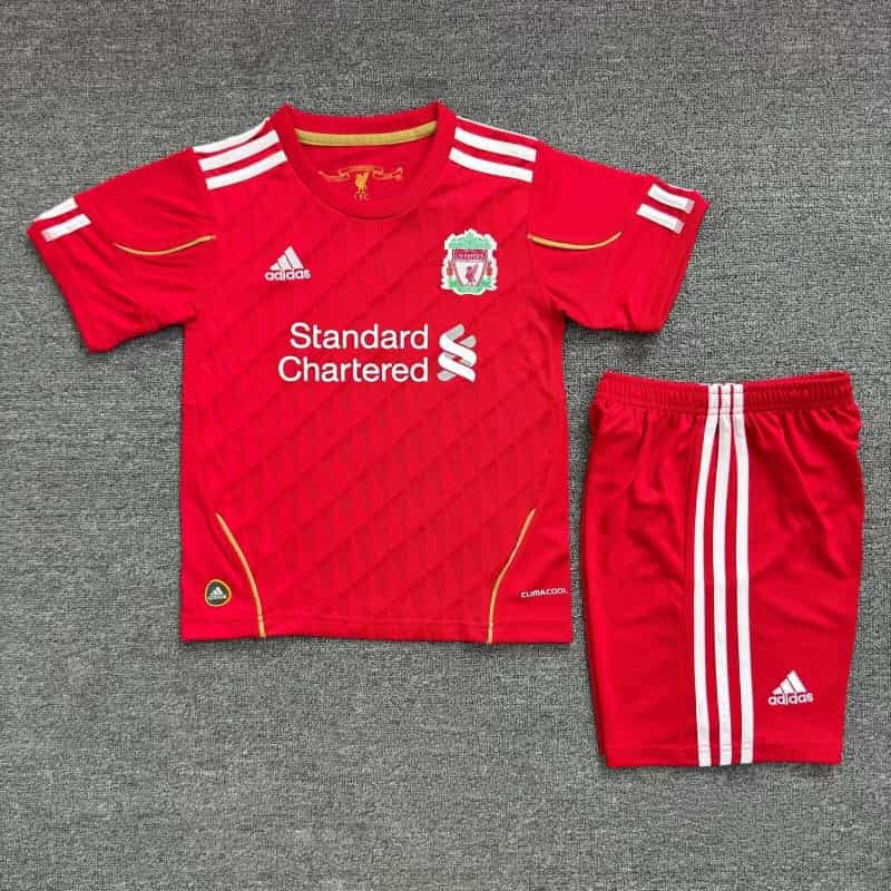 Liverpool 2010/12 Kids Home Soccer Jersey And Shorts Liverpool 2010/12 Kids Home Soccer Jersey And Shorts