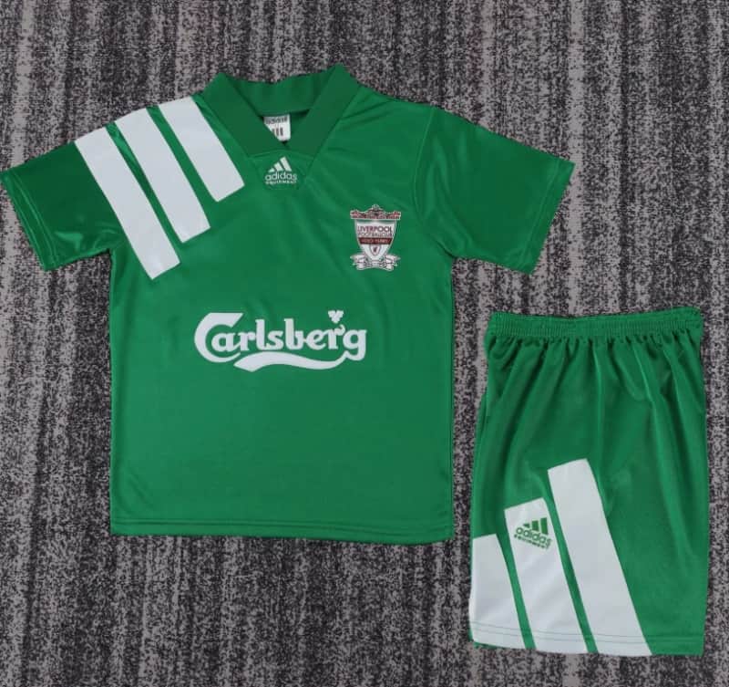 Liverpool 1992/93 Kids Away Soccer Jersey And Shorts Liverpool 1992/93 Kids Away Soccer Jersey And Shorts