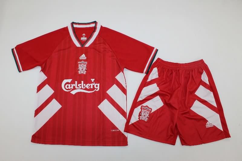 Liverpool 1993/95 Kids Home Soccer Jersey And Shorts Liverpool 1993/95 Kids Home Soccer Jersey And Shorts