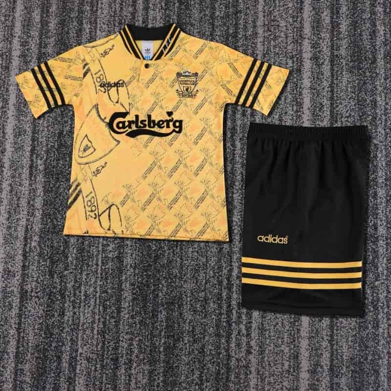 Liverpool 1994/96 Kids Third Soccer Jersey And Shorts Liverpool 1994/96 Kids Third Soccer Jersey And Shorts